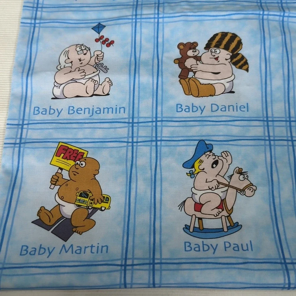 1 Yard Becky & Me KEY to the FUTURE Famous Babies Print Concepts Fabric‎